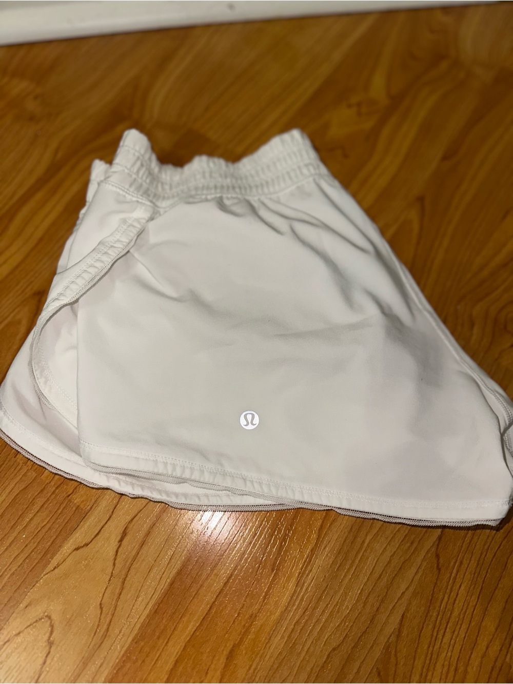 Lululemon White Athletic Shorts